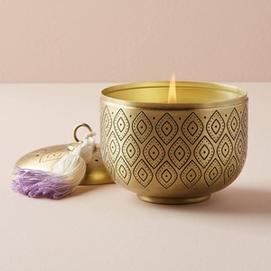 Customized Finished Metal <b>Candle</b> Jar Manufacturer and Exporter Custom Shape Metal <b>Candle</b> Jar for Bedroom and Living Room - Product Image 4