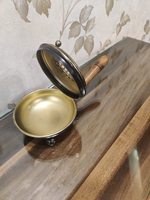 Quemador de incienso y Bakhoor de diseño antiguo en latón dorado con forma redonda, perfecto para un uso y decoración elegantes de gran tamaño