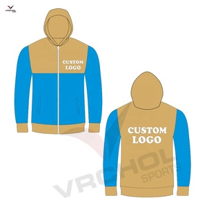 Sudadera personalizada de talla grande con diseño de bordado patrón sólido - Product Image 1