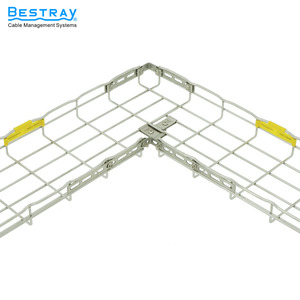 Bestray Chất lượng cao dây thép không gỉ lưới khay cáp với 4 lỗ csk4 góc mối nối kim loại đục lỗ sơn tĩnh điện - Product Image 6