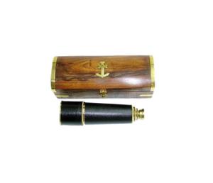 <b>Brass</b> Antique <b>Telescope</b> With Wooden Box <b>Telescope</b> With Wooden High Quality <b>Brass</b> Antique Wooden <b>Telescope</b> With Stand Box Item - Product Image 4
