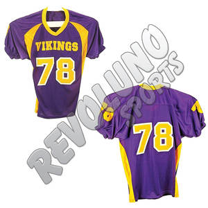 Maillot de football américain avec nom imprimé couleur marine sur mesure respirant de haute qualité - Product Image 6