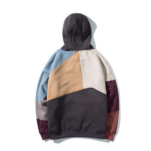 Sudadera con capucha personalizada para hombre, jersey con capucha de trabajo informal, nuevo estilo, bloque de Color, manga larga, jersey de invierno bordado liso teñido - Product Image 6
