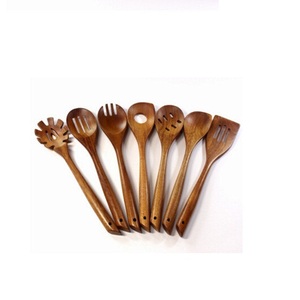 ช้อนไม้ไม่ติดช้อนไม้ตะหลิวไม้อะคาเซียธรรมชาติช้อนทำอาหาร - Product Image 6