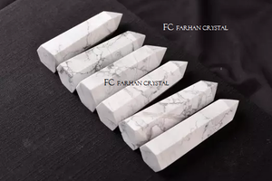 Venta al por mayor HOWLITE mejor calidad cuarzo blanco ágata Torres Chakra Reiki artesanía popular Feng Shui artesanías de piedras preciosas semipreciosas - Product Image 2