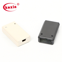 Boîtier de contrôle USB KEXIA KW-17-1 Mini Transparent Bleu & Noir en ABS, IP54 Anti-poussière, Service OEM, Installation de carte de circuit imprimé