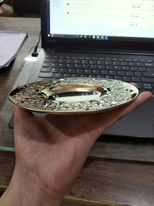 Modelo de patena de latón de Metal pulido de alta calidad, suministros de iglesia de acero religioso, estilo artesanal de Metal grabado - Product Image 2