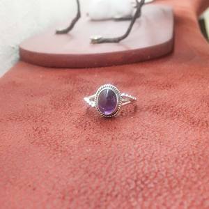 925 bagues de fiançailles en argent Sterling femmes améthyste pierres précieuses lunette réglage luxe haute qualité mariage bijoux fins - Product Image 5