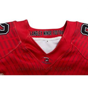 Venta caliente 12 Panel Fútbol Americano Jersey High Quty XL Tamaño Hombres Tops Camisas bordadas Sublimación Técnica Conjuntos - Product Image 6