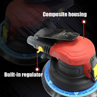 LEMATEC LE-1387-N5-C5-S5 Lijadora Orbital Aleatoria Centralizada con Aspiración, Funcionamiento sin Aceite, 12000 RPM, Órbita de 3/32'', Fabricada en Taiwán, OEM