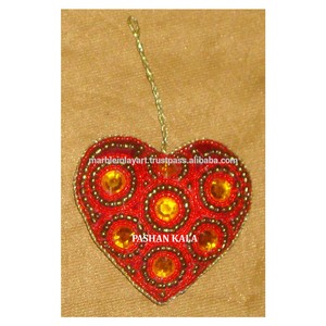 Beaded Hanging Christmas <b>Tree</b> <b>Ornament</b> - Product Image 1