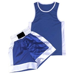 Custom Boxing Vest and Shorts Set with Mesh Interlock Material Breathable Design Custom Logo-Top Level Quality - Product Image 1