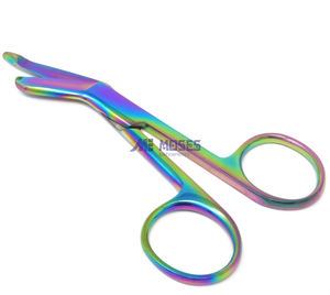 Tijeras de vendaje Lister de alta calidad médica de acero inoxidable 3,5 "Multi Color Rainbow Shear - Product Image 3