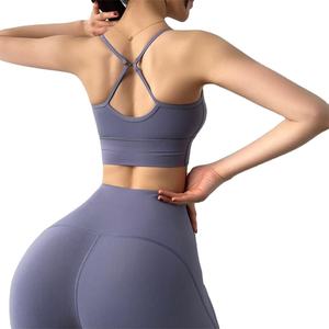 Soutien-gorge de Yoga à fort Impact pour femmes, vente en gros, haut de Yoga élastique confortable, vêtements de Fitness et de yoga - Product Image 1