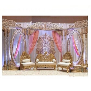 Trending Wedding Stage Decoration USA Modern Style Wedding Stage Setup Decor Dreamy Grand Wedding Event Stage Decoration - Product Image 1