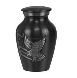 Urne funéraire en laiton avec belle conception de papillon et urnes funéraires en métal fini noir - Product Image 5