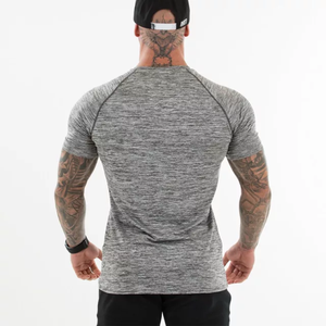 Impression personnalisée de haute qualité T-Shirt pour hommes Style formel d'été avec matériau en coton polyester Flexible Logo personnalisé respirant - Product Image 2