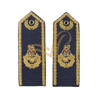 Produsen papan bahu peringkat bordir epaulette untuk seragam upacara papan bahu
