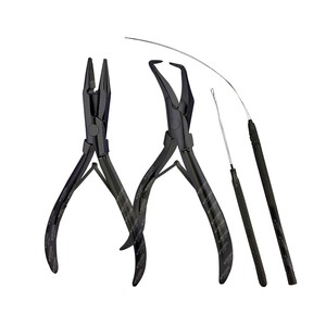 ชุดคีมต่อผมสแตนเลสพร้อมชุดเข็มตะขอเครื่องมือต่อผมที่จำเป็น - Product Image 1