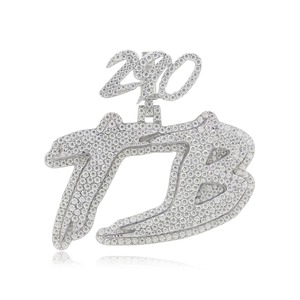 Custom 925 Silver Hip-Hop Lab Grown Diamond <b>Ring</b> 11.10 Carat Diamond 36 Gram Weight for Certified Brilliant Cut Moissanite Side - Product Image 1
