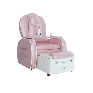 Großhandel moderne Schönheit Nagel Salon Entladung pumpe Pipeless Whirlpool Fuß Spa Maniküre rosa Pediküre Stuhl