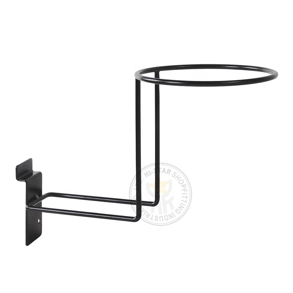 Gridwall Hat Rack Wall Mount Hat Holders 6-Pack Gridwall Hat Displays - Metal Helmet Rack ...