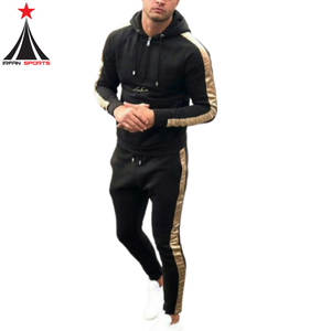 Nouvelle arrivée de survêtements de fitness personnalisés pour hommes pantalons imprimés à rayures latérales techniques de haute qualité - Product Image 1