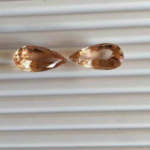 Piedra preciosa suelta de morgonita de corte de pera Rosa natural de grado AAA con certificación IGI - Product Image 3