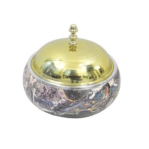 Vente à chaud Casseroles arrondies à double paroi Serveur Hot Pot Restauration Utilisé Design luxueux Casserole Servant Hot Pot - Product Image 1