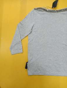 Pull-over en maille douce à col rond et manches longues pour femme, coupe ajustée, marque de créateur, lot de stock du Bangladesh - Product Image 3