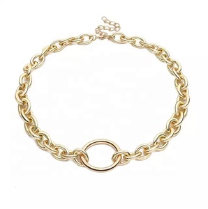 Elegante collar de cadena de eslabones chapados en plata Joyería de acero inoxidable hecha a mano y de alta calidad - Product Image 2