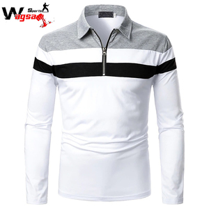 Autumn Streetwear Casual Men's Shirt Short Sleeve Zipper <b>Tops</b> Plus Size Eco-Friendly Anti-Wrinkle 100% Cotton Knitted Fabric - Product Image 3