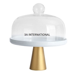 Base para Pastel Decorativa de Estilo Único con Cubierta de Vidrio, Base para Servir Postres y Pasteles, Herramienta Decorativa para Pastel con Cubierta Superior - Product Image 1