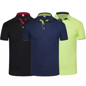 Nouveau polo pour hommes avec col montant Maillot à manches courtes Vitalité de la jeunesse Design respirant et lavé de grande taille - Product Image 1