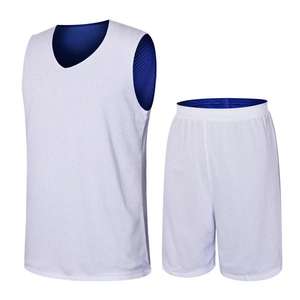 Maillots de basket-ball réversibles en maille de polyester 100% bon marché personnalisés dernière conception uniforme de basket-ball pour les enfants grande taille saison d'été - Product Image 1