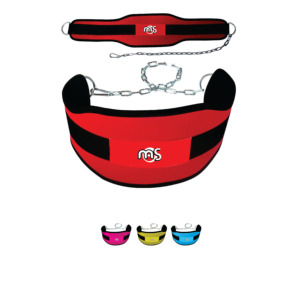 Fitness Dip Belt with Chain for Weightlifting, Pullups, Powerlifting and Bodybuilding Workouts, Long Heavy Duty Steel - Product Image 1