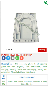 PLASTIC <b>BEAD</b> <b>BOARD</b> ECONOMY|GS JEWELLERY MAKING TOOLS - Product Image 2