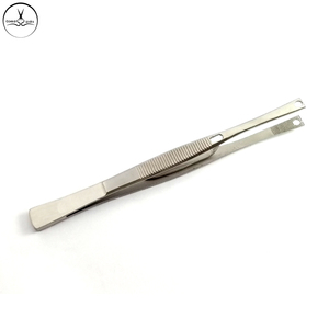 Pinzas para Piercing corporal de acero inoxidable, instrumentos de Piercing profesionales de calidad mate/brillante, cabeza ranurada, 14,3 CM, venta al por mayor - Product Image 2