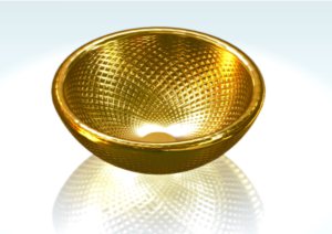 Bol de spa en acier inoxydable doré avec motif gravé, 100 % fait main, équipement de soins des pieds et de soins personnels, fabriqué en Inde - Product Image 2