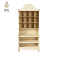 Meilleur présentoir en bois de bouleau pré-assemblé EUROSUD Fabriqué en Italie Étagères en nid d'abeille pour magasins et supermarchés Style italien Certifié