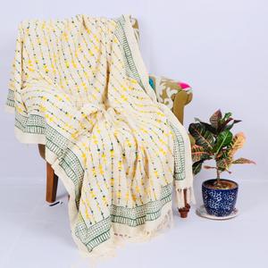 Jaipur Handicraft Double Color Heritage Throw in Hand Block Print - Product Image 1