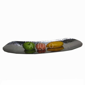 Plato Ovalado para Frutas de Alta Calidad, en Lámina de Aluminio, Diseño Zen Asiático, Ecológico, Venta Caliente - Product Image 1