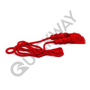 Ceremonial Actividades al aire libre Cordón de cincture de color personalizado El mejor color rojo sólido Diseño y material personalizados - Product Image 1