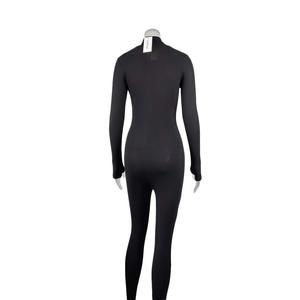 Mono ajustado de manga larga con cuello redondo para mujer, Pelele de alta calidad con logotipo personalizado, talla de color - Product Image 6