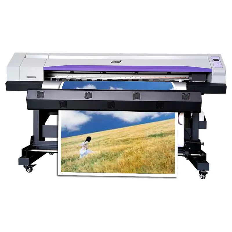 Kualitas tinggi eco solvent printer 1.6m 1.8m foto vinyl PP label mesin printer banyak digunakan printer untuk bisnis kecil