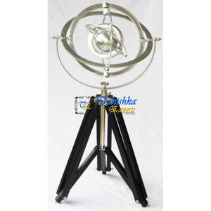 Globo de decoración para el hogar, soporte de madera para suelo giratorio, globo decorativo, regalo, decoración náutica - Product Image 3