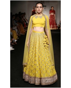 Fantaisie georgette séquence travail lehenga choli avec dupatta vêtements de fête prix de gros vêtement ethnique surat fabrication - Product Image 4