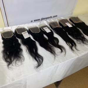ราคาขายส่ง hd Swiss Lace Closure 4x4 5x5 6x6 7x7 hd Closure ผมแท้บราซิลแบบเป็นมัด ต่อผมแท้จากผู้ขาย - Product Image 1