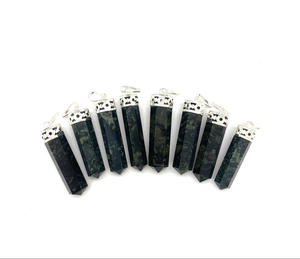 Venta al por mayor Premium hecho a mano Kambaba jaspe cristal ágata piedra preciosa bala/lápiz colgantes por MUNTAHA AGATE - Product Image 1