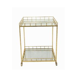 Superior Quality Glass and Metal Food Serving <b>Trolley</b> Customized Shape and Size Storage Cart <b>Trolley</b> <b>for</b> <b>Sale</b> - Product Image 2
